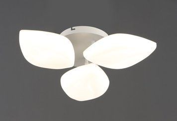 Люстра стельова світлодіодна VALESO 3 плафони LED 36W Білий Сталь Акрил 3000K+6500K YH1411/3 50863 фото