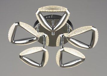 Люстра світлодіодна акрилова Sirius B YH1302/5 CH 30W 46890 фото